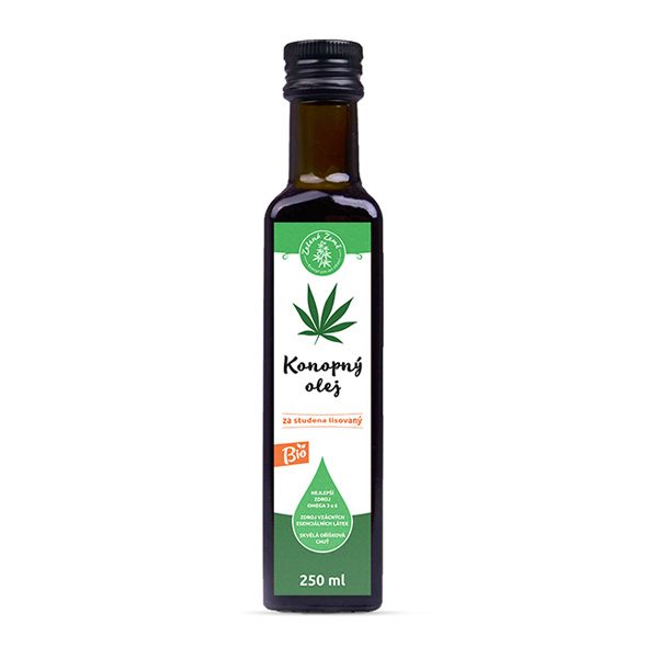 Zelená Země Konopný olej BIO 250 ml
