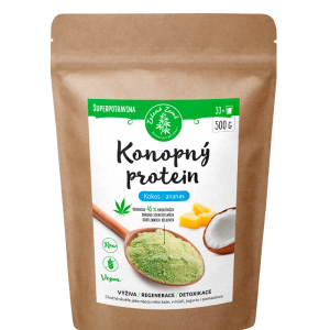 Zelená Země Konopný protein 500 g kokos s ananasem