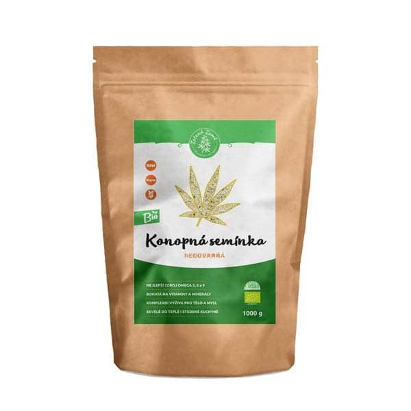 Zelená Země Konopné semínko loupané BIO 1 kg