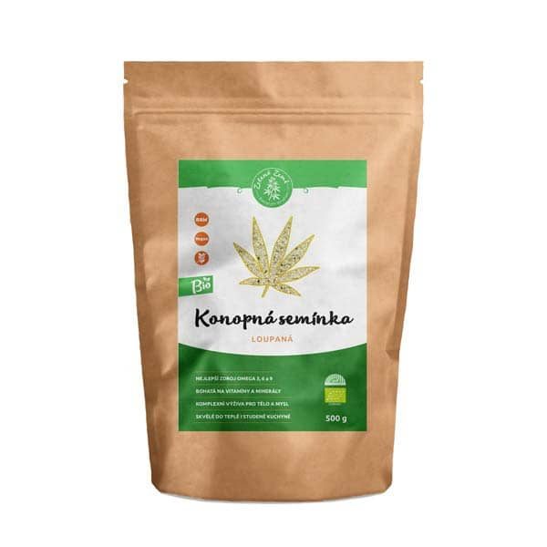 Zelená Země Konopné semínko loupané BIO 500 g