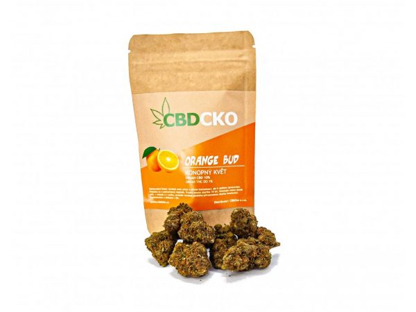 CBD Konopný květ Orange Bud 4% CBD Váha: 3 g