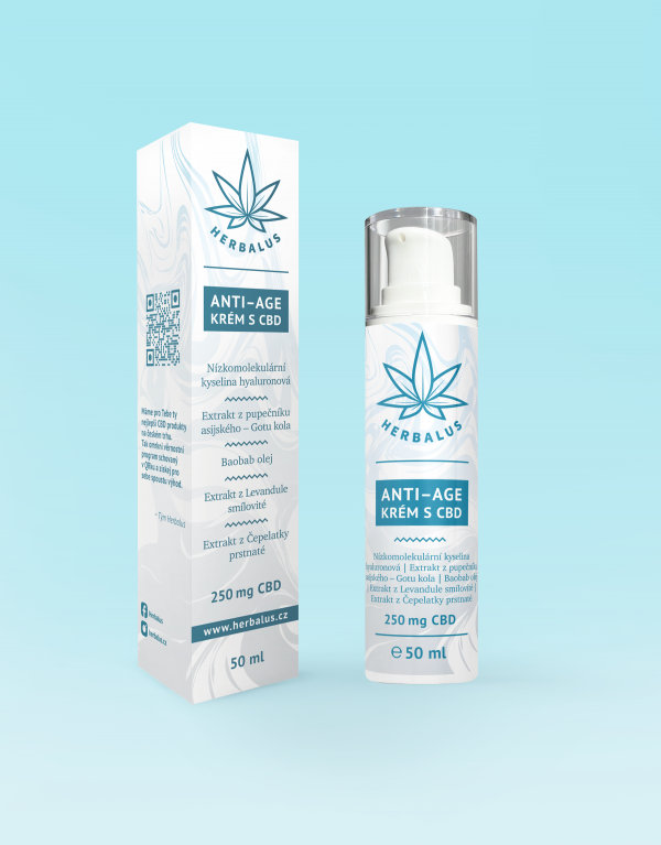 Herbalus Anti-age krém s CBD 50 ml