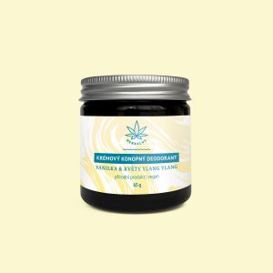 Krémový konopný deodorant – VANILKA & KVĚTY YLANG YLANG 65 g