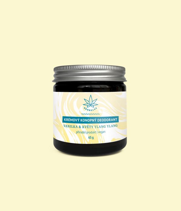 Krémový konopný deodorant – VANILKA & KVĚTY YLANG YLANG 65 g