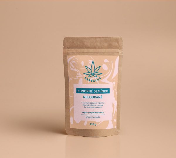 Herbalus Konopné semínko neloupané 250g