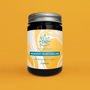 Konopný tělový peeling – 200 ml