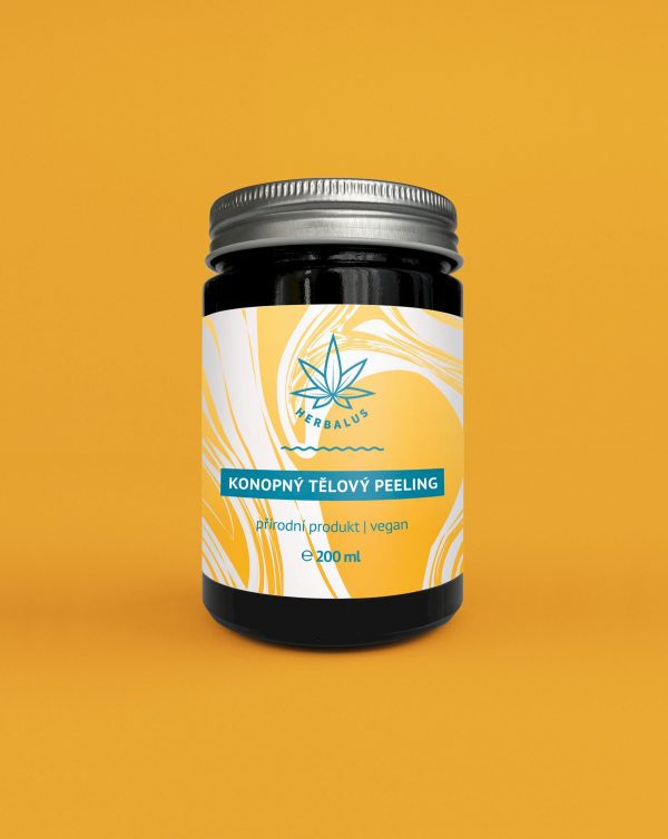 Konopný tělový peeling – 200 ml