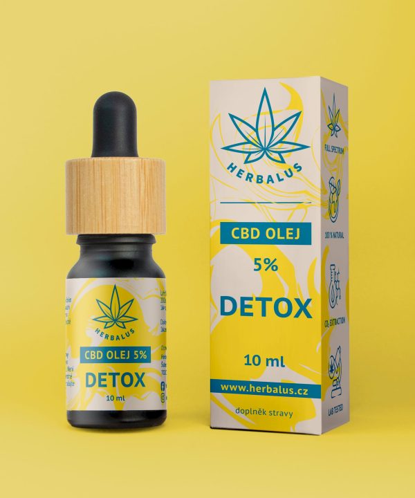 Herbalus CBD olej 5% – DETOX 10 ml