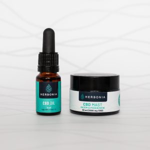 Výhodný Baliček Ekzém, Vyrážky, Popáleniny Varianta: Konopná mast na ekzém a podráždění + 10% CBD Konopný Olej, 1% THC