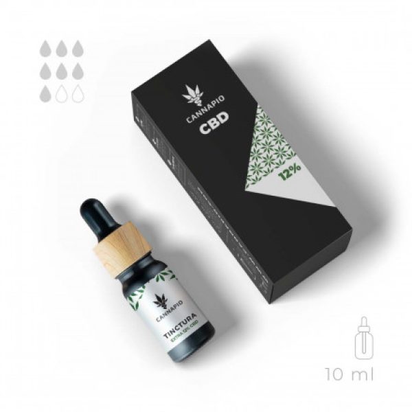 CBD Tinctura Infinit 12% – přírodní full-spectrum olej 10ml Cannapio