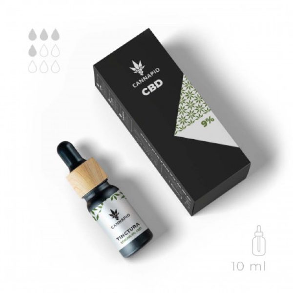 CBD Tinctura Cool 9% – přírodní full-spectrum olej 10ml Cannapio