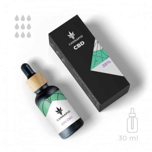 CBD Tinctura Cannapio 20 % – přírodní full-spectrum olej 30 ml