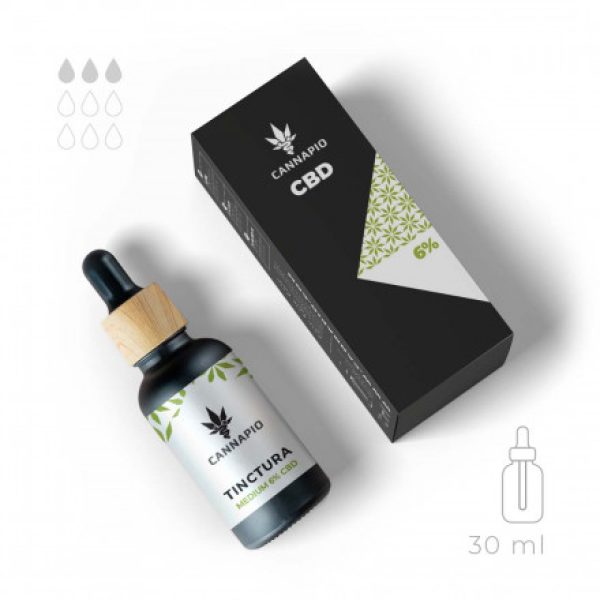 CBD Tinctura Focus 6% – přírodní full-spectrum olej 30ml Cannapio