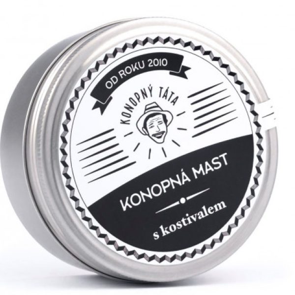 Konopný Táta – Konopná mast s kostivalem 200 ml
